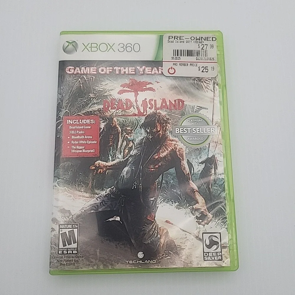 Dead Island- Game of the Year Edition (Microsoft Xbox 360, 2011 w/ Manual)